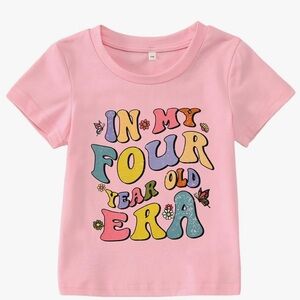 Pink Kids Graphic T-Shirt